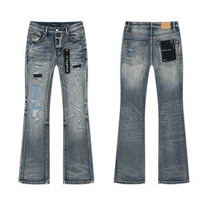 Men's Blue Distressed Jeans